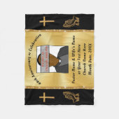 Geschenke für Pastor und Ehefrau Anniversary Perso Fleecedecke (Vorderseite)