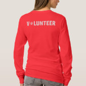 Geschenke für Paws Long Sleeve T - Shirt Volunteer (Rückseite)
