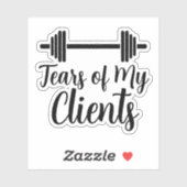 Geschenke für Personal Trainer meiner Kunden Aufkleber (Blatt)