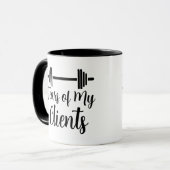 Geschenke für Personal Trainer meiner Kunden Tasse (Vorderseite Links)