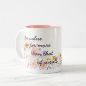 Geschenke für personalisierte JW-Schwestern - Spri Zweifarbige Tasse (Vorderseite Links)