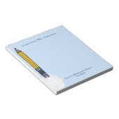 Geschenke für personalisierte Lehrer Notizblock (angewinkelt)