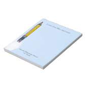 Geschenke für personalisierte Lehrer Notizblock (Rotiert)