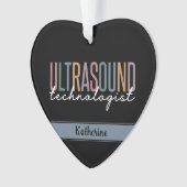 Geschenke für personalisierte Ultraschalltechniker Ornament (Vorderseite)