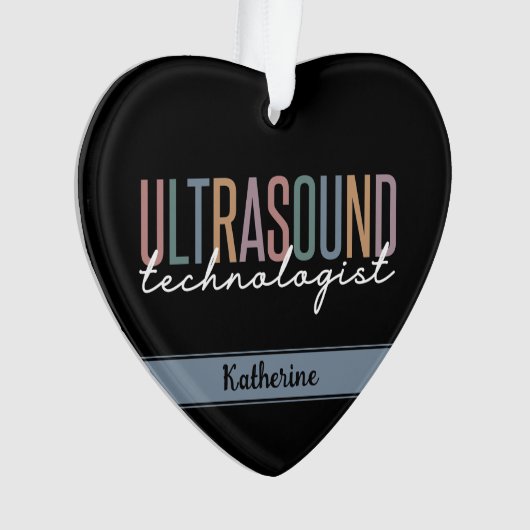 Geschenke für personalisierte Ultraschalltechniker Ornament (Vorderseite)