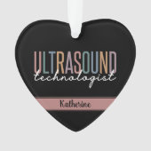 Geschenke für personalisierte Ultraschalltechniker Ornament (Vorderseite)