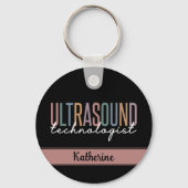 Geschenke für personalisierte Ultraschalltechniker Schlüsselanhänger (Vorderseite)