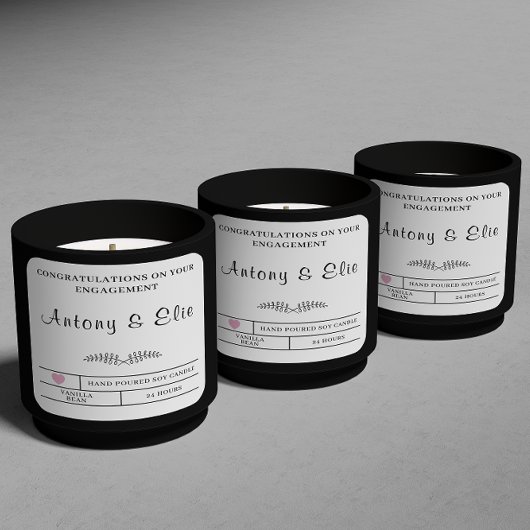 Geschenke für personalisierte Verlobung Quadratischer Aufkleber