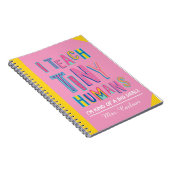 Geschenke für personalisierte Vorschullehrer Notizblock (Rechte Seite)