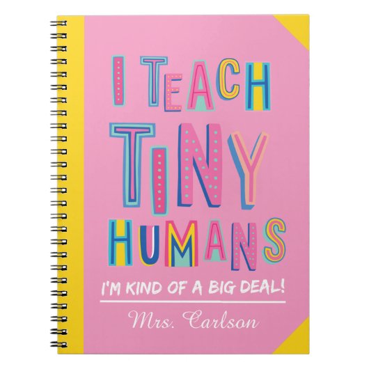 Geschenke für personalisierte Vorschullehrer Notizblock (Vorderseite)