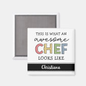 Geschenke für Phantastische Koch nach Maß | Bester Magnet (Vorderseite/Rückseite)