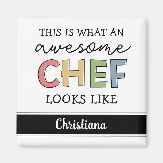 Geschenke für Phantastische Koch nach Maß | Bester Magnet (Vorne)