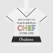 Geschenke für Phantastische Koch nach Maß | Bester Ornament (Rückseite)