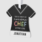 Geschenke für Phantastische Koch nach Maß | Bester Ornament (Vorderseite)