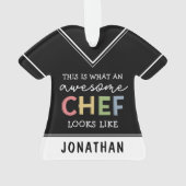 Geschenke für Phantastische Koch nach Maß | Bester Ornament (Rückseite)