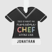Geschenke für Phantastische Koch nach Maß | Bester Ornament (Vorderseite)