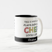 Geschenke für Phantastische Koch nach Maß | Bester Zweifarbige Tasse (VorderseiteRechts)