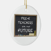 GESCHENKE FÜR PRE-K LEHRER KERAMIK ORNAMENT (Rechts)