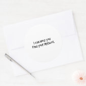 Geschenke für Psychiater Runder Aufkleber (Umschlag)