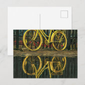 Geschenke für Radfahrer auf der Straße Postkarte (Vorne/Hinten)