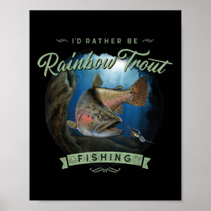 Geschenke für Regenbogenforellen-Angler im Vintage Poster