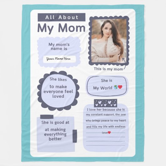 Geschenke für schwangere Frauen und Junge Mütter Fleecedecke (Vorderseite)