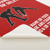 Geschenke für Senioren und Coach für personalisier Sherpadecke (3/4)