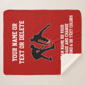 Geschenke für Senioren und Coach für personalisier Sherpadecke (Vorderseite (Horizontal))