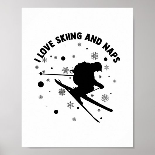 Geschenke für Skifahrer | Skipiste Apres-Ski Poster (Vorne)