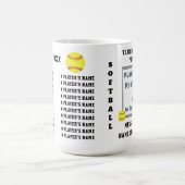 Geschenke für Softball-Trainer oder Softball-Manns Kaffeetasse (Mittel)