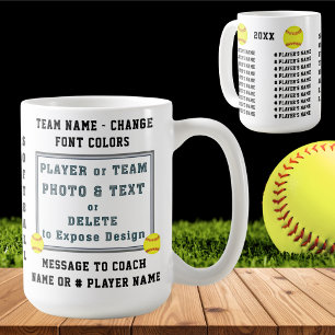 Geschenke für Softball-Trainer oder Softball-Manns Kaffeetasse