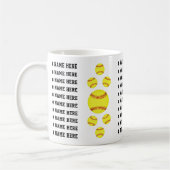 Geschenke für Softball-Trainer oder -Spieler. Soft Kaffeetasse (Links)