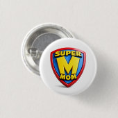 Geschenke für Super-Mütter Button (Vorne & Hinten)