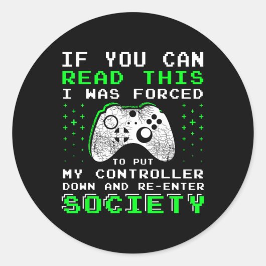 Geschenke für Teenager - Wenn Sie dieses Video les Runder Aufkleber (Vorderseite)