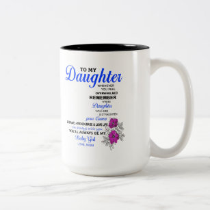 Geschenke für Tochter - für meine Tochter-Tasse Zweifarbige Tasse