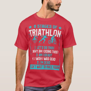 Geschenke für Triathleten 6 Bühnen Triathlon T-Shirt