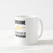 Geschenke für Trombone-Player| Trombonist Kaffeetasse (VorderseiteRechts)