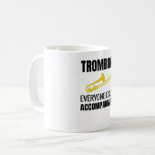 Geschenke für Trombone-Player| Trombonist Kaffeetasse (Vorderseite Links)