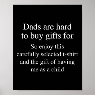 Geschenke für Vater, die für einen sonnigen Vater Poster