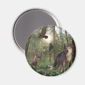 Geschenke für Waldtiere Magnet (Vorderseite/Rückseite)