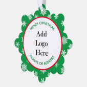 Geschenke für Weihnachts-Business-Kunden Ornament Karte (Linke Ecke)