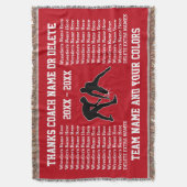 Geschenke für Wrestling-Trainer, Ihre FARBEN und Decke (Vorderseite Vertikal)