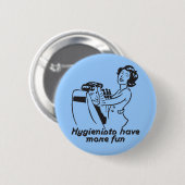 Geschenke für Zahnarzthelfer Button (Vorne & Hinten)