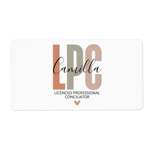 Geschenke für zugelassene Berufsberater, LPC-Thera (Vorne)