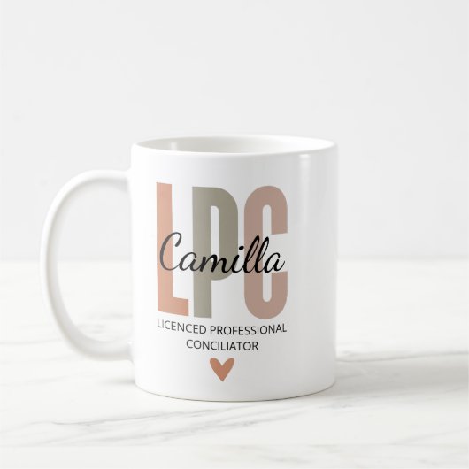 Geschenke für zugelassene Berufsberater, LPC-Thera Kaffeetasse (Links)