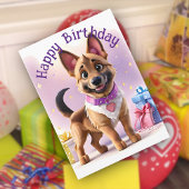Geschenke Galore Elsatian Welppy's Special Day Geb Karte