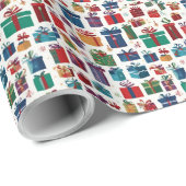 Geschenke Galore Wrapping Paper Geschenkpapier (Rolleneckpunkt)