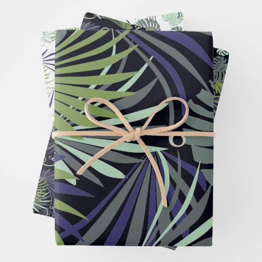 Geschenke geben Pflanze Muster Abbildung Geschenkpapier Set (Beispiel)