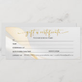 Geschenke Gold Zertifikate für mein Geschäft (Vorne/Hinten)
