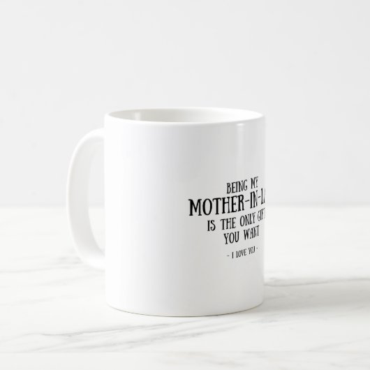 Geschenke im Schwiegereltern, Mutter im Rechtsgesc Kaffeetasse (Vorderseite Links)